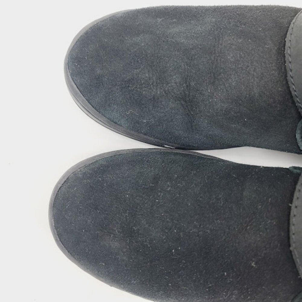 UGG Women's Black Sheepskin Buckle Outdoor Winter Anke Snow Boots Size 9 - Picture 3 of 7